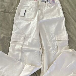 White Cargo Pants